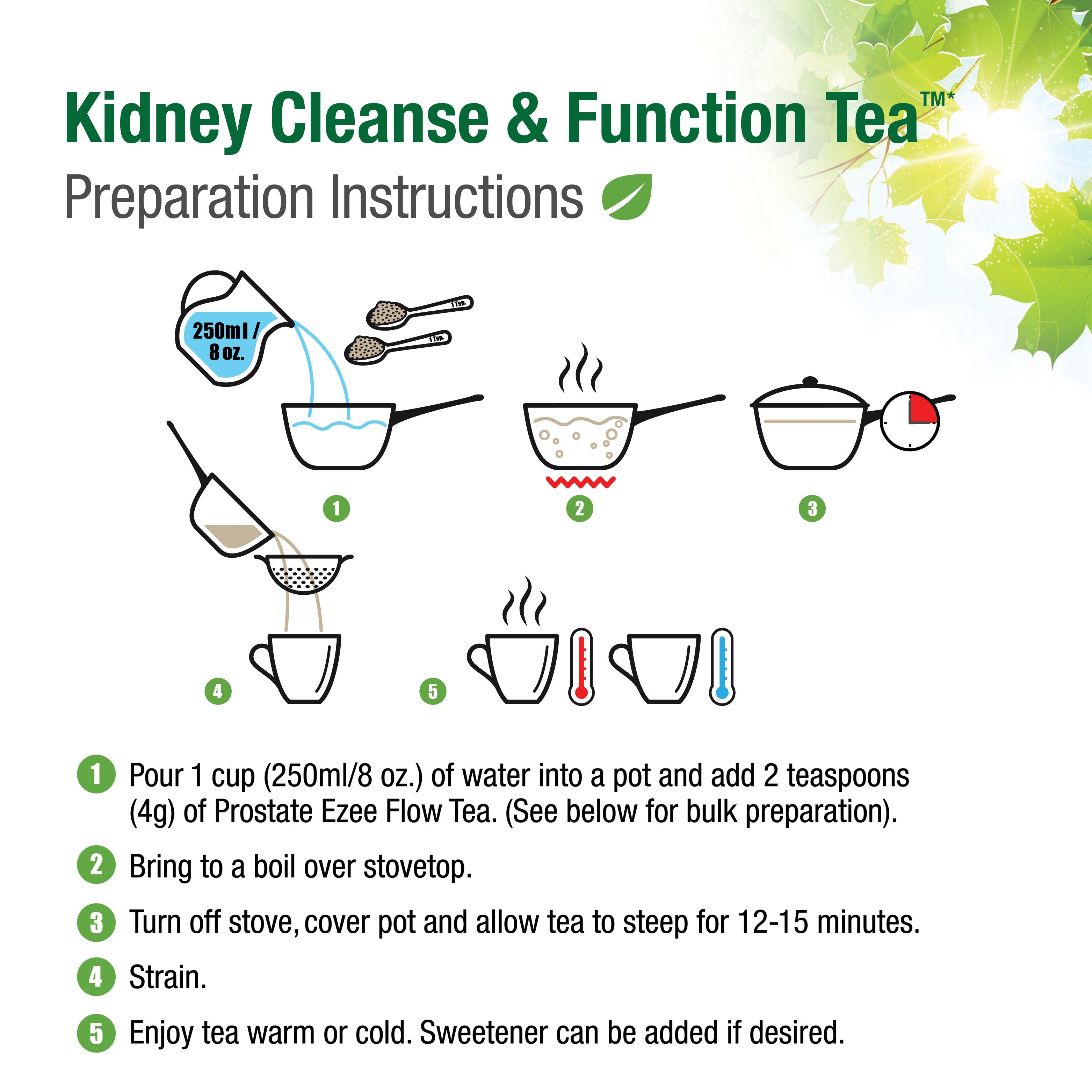Té para limpieza y función renal n.° 76™*